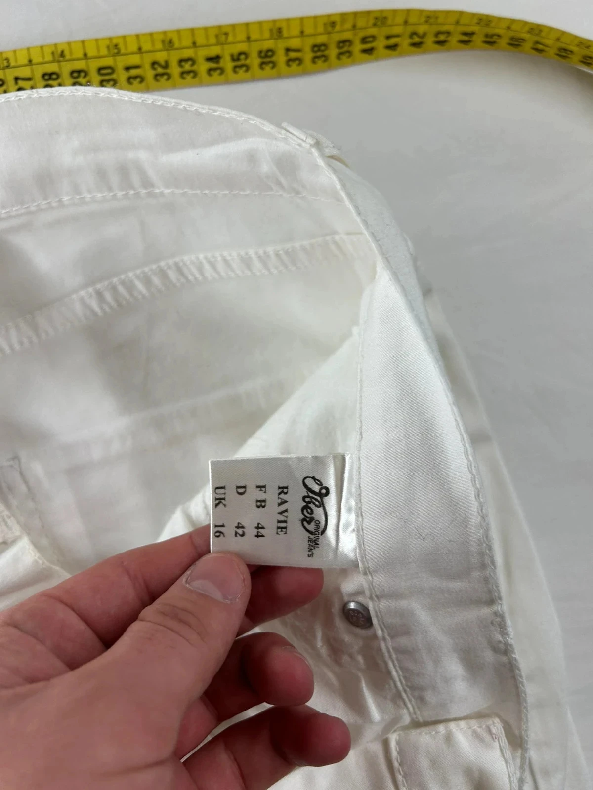 Witte slim fit jeans van Ober – photo 9